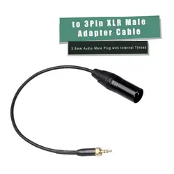 Cable XLR a 6,35 mm estéreo - Aleación de zinc, 0,3 m para micrófono