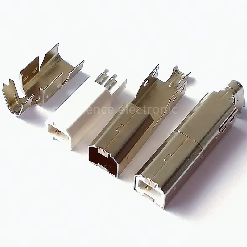 Conectores USB 2.0 tipo B de 4 pines para soldar (10 uds)