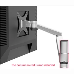 Brazo Monitor Doble Plegable Aluminio Ajustable Extensión Larga