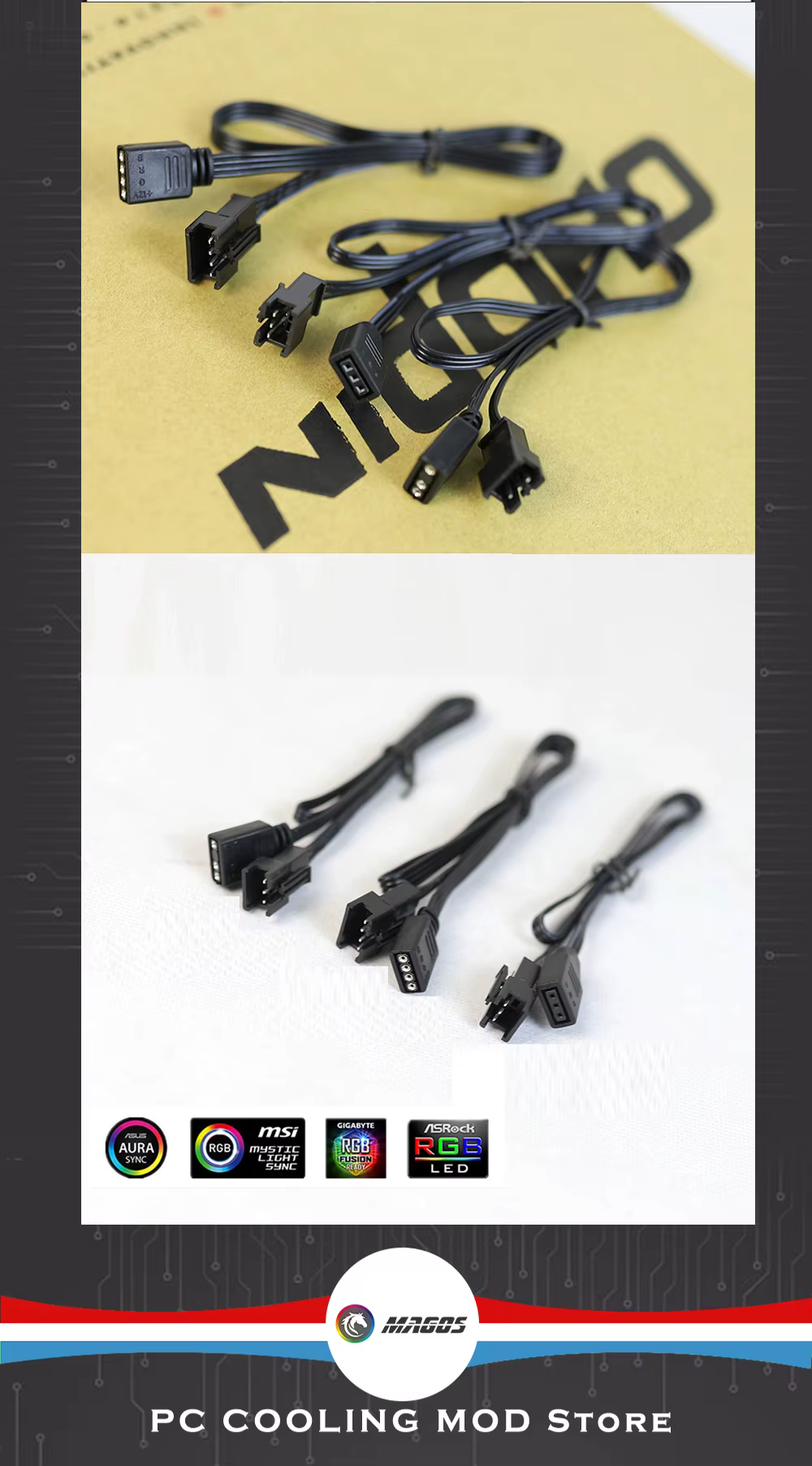 Pack de 3 cablesextension