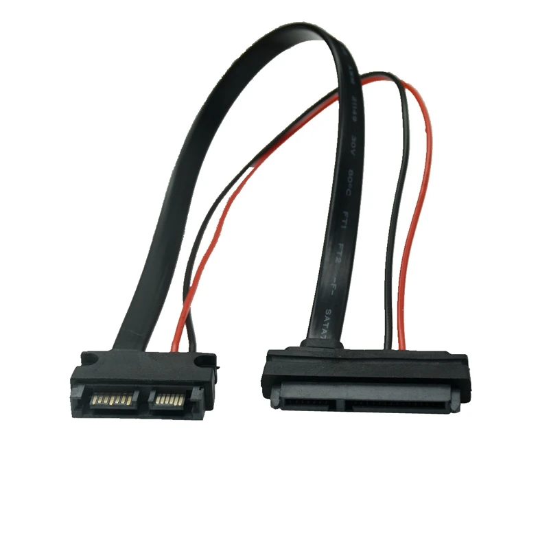 Vista frontal del cable adaptador SATA a Slimline