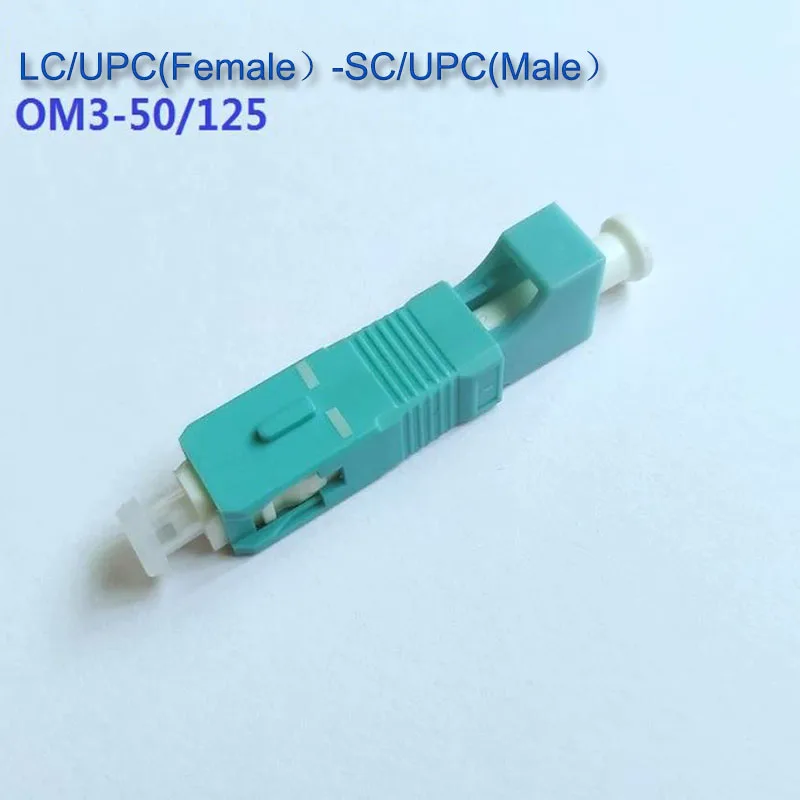 Conector LC hembra a SC macho para fibra óptica monomodo y multimodo