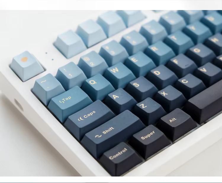 Textura mate de teclas PBT