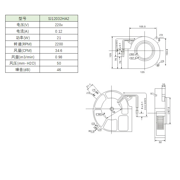 Soplador centrífugo para refrigeración SXDOOL en montaje