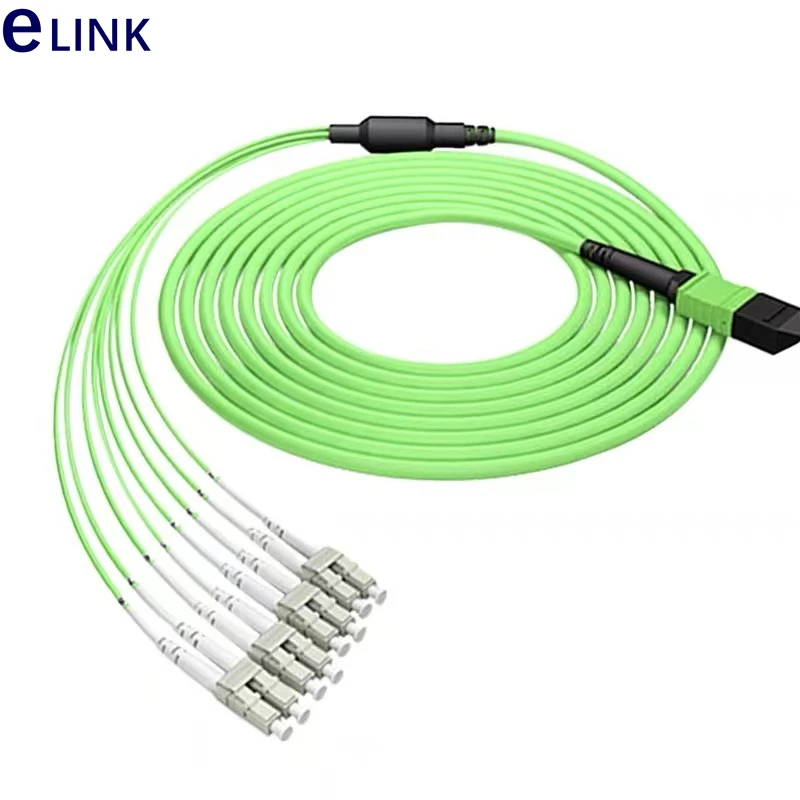Vista frontal del conector MPO hembra tipo B