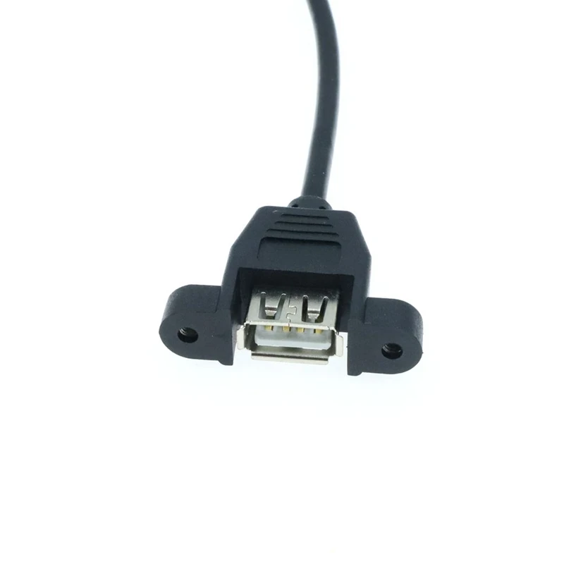 Conector USB 2.0 Tipo A Hembra Montaje Panel - Cable DuPont 5 Pines - imagen 5