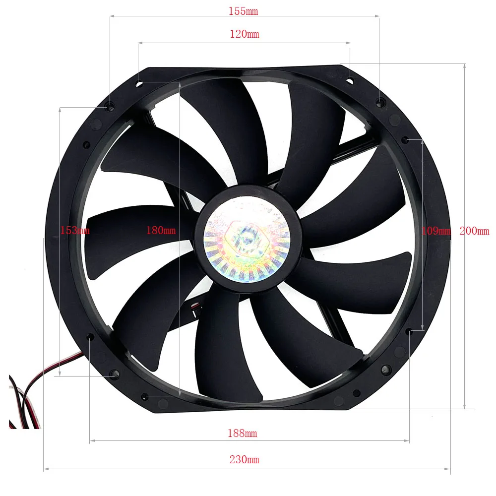 Ventilador 230mm vista frontal