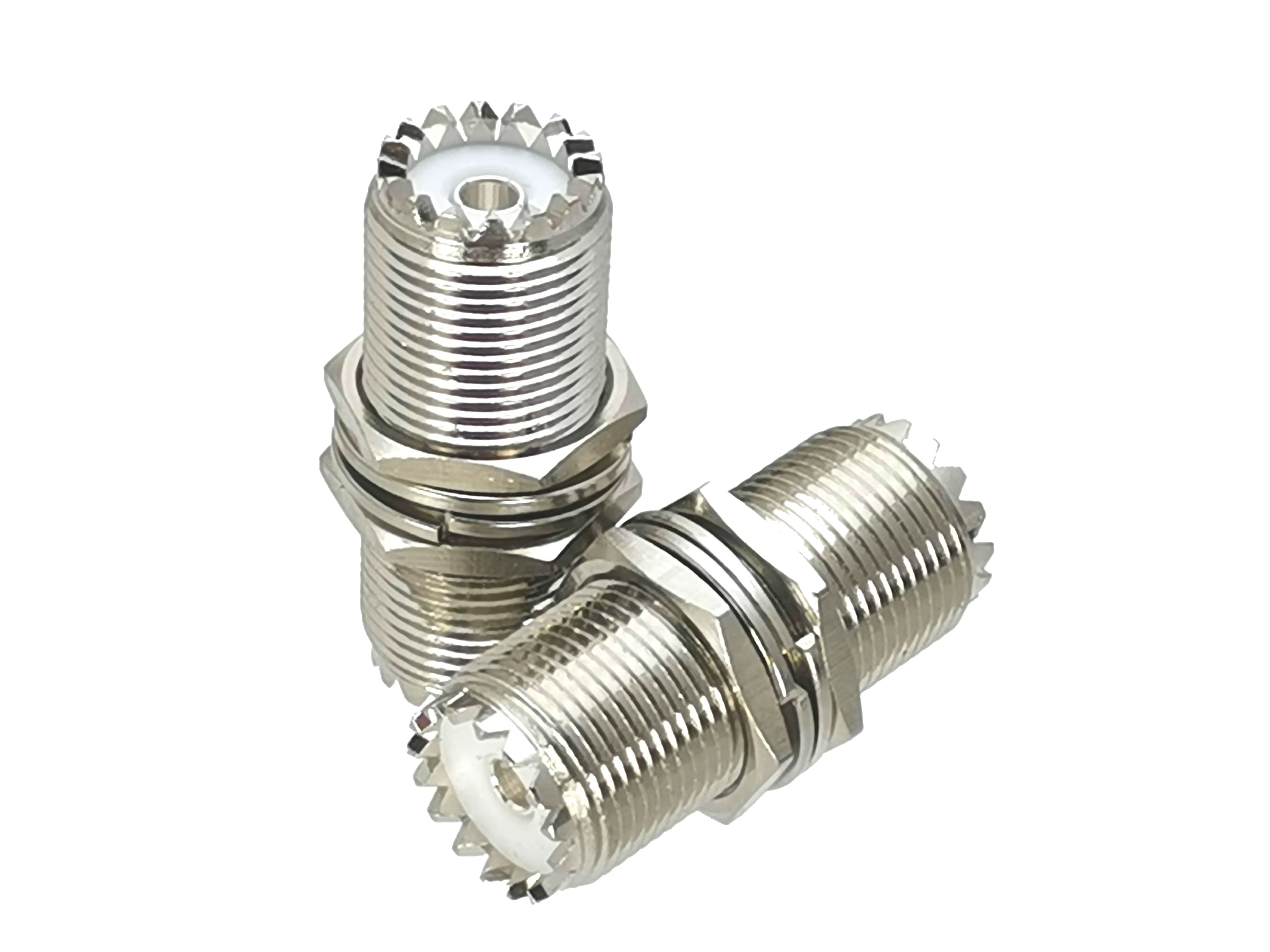 Conector UHF en montaje de banco