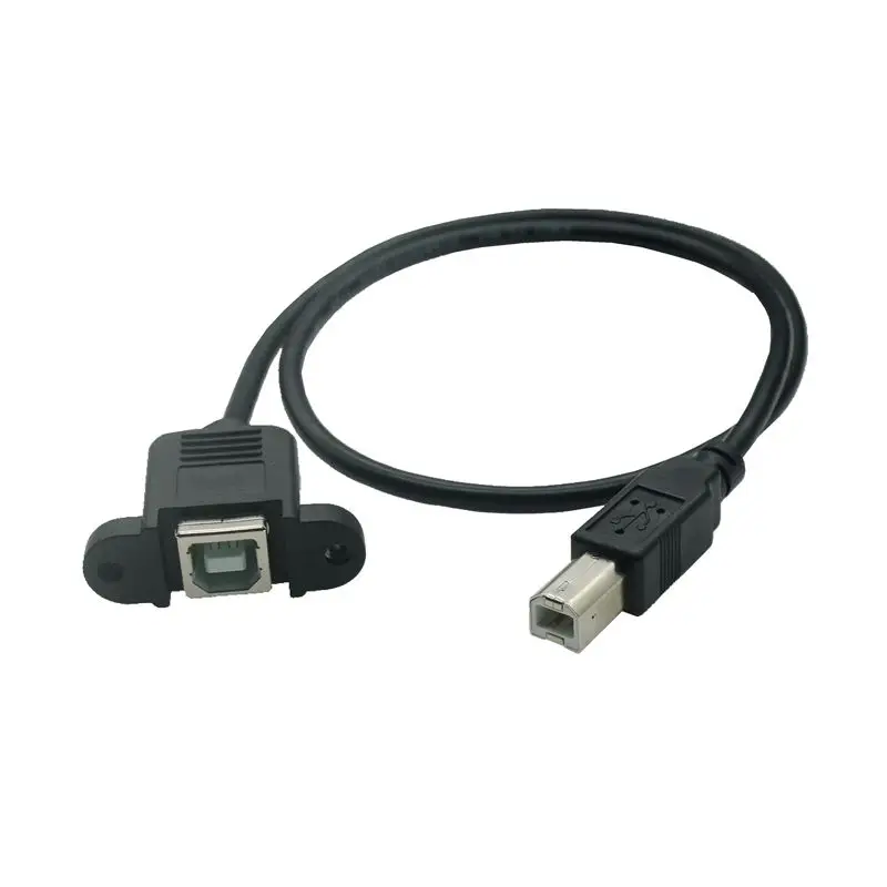 Cable USB tipo B con orificios de montaje