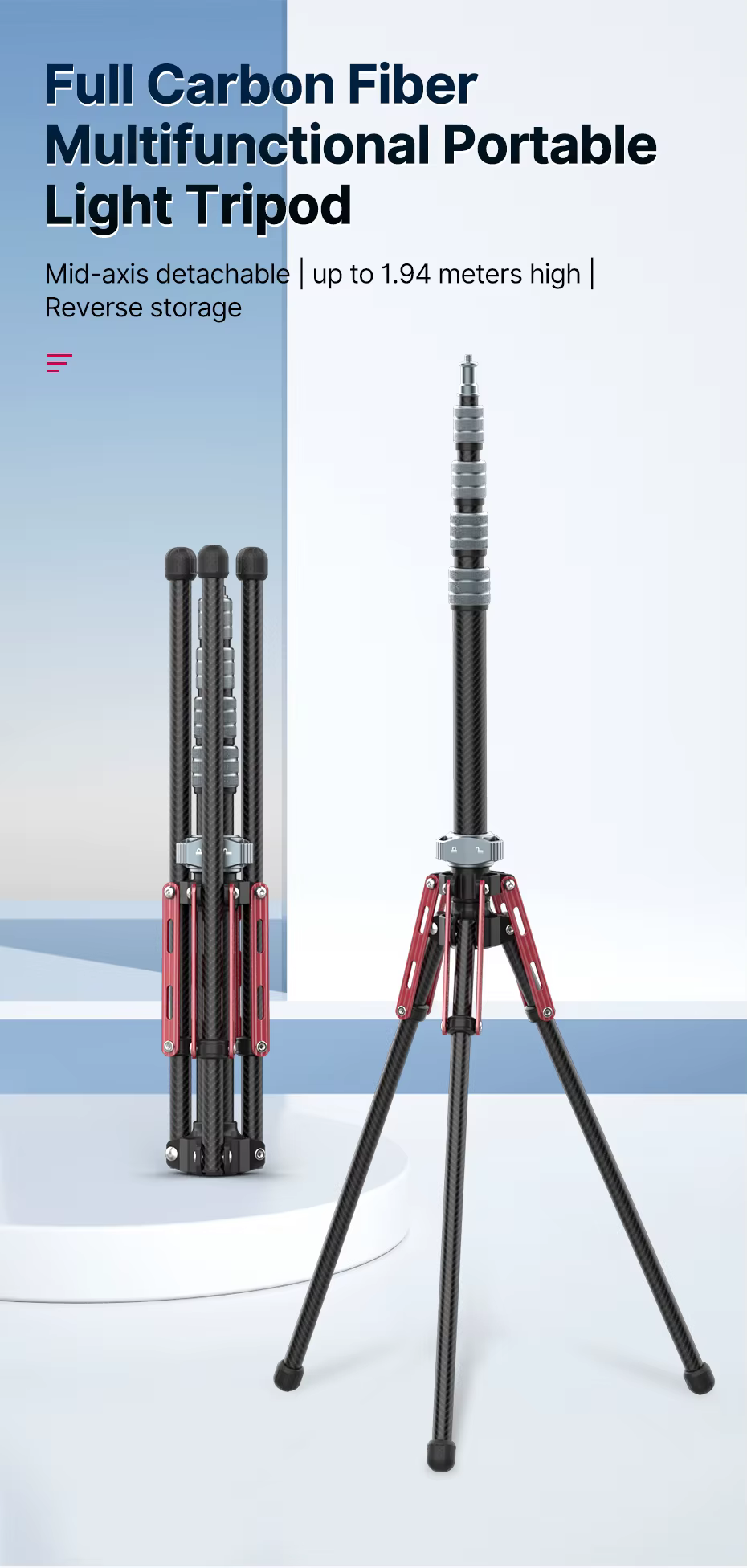 Trípode Ulanzi MT-49 extendido en exterior