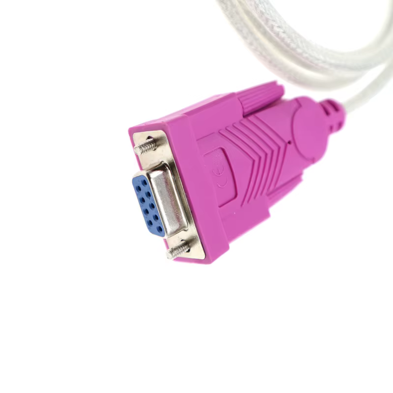 Detalle del conector DB9 hembra