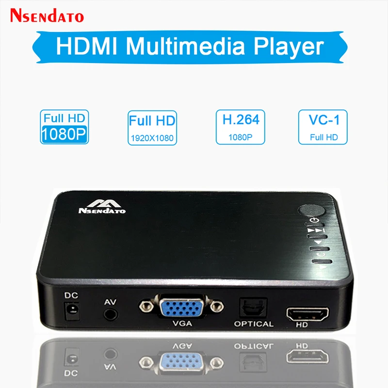Reproductor Multimedia 1080p Full HD HDMI VGA USB Ranura SD - imagen 3