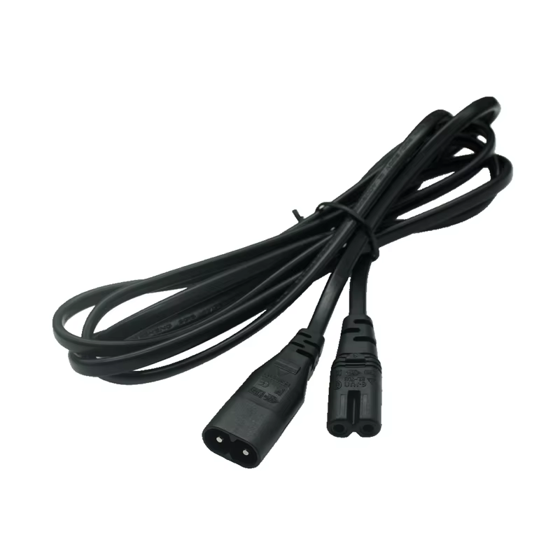 Imagen del cable IEC figura 8 - extremo macho