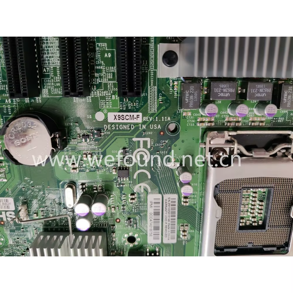 Vista posterior y conexiones de la placa X9SCM-F