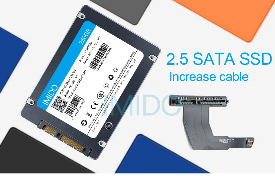 Vista frontal del SSD con convertidor