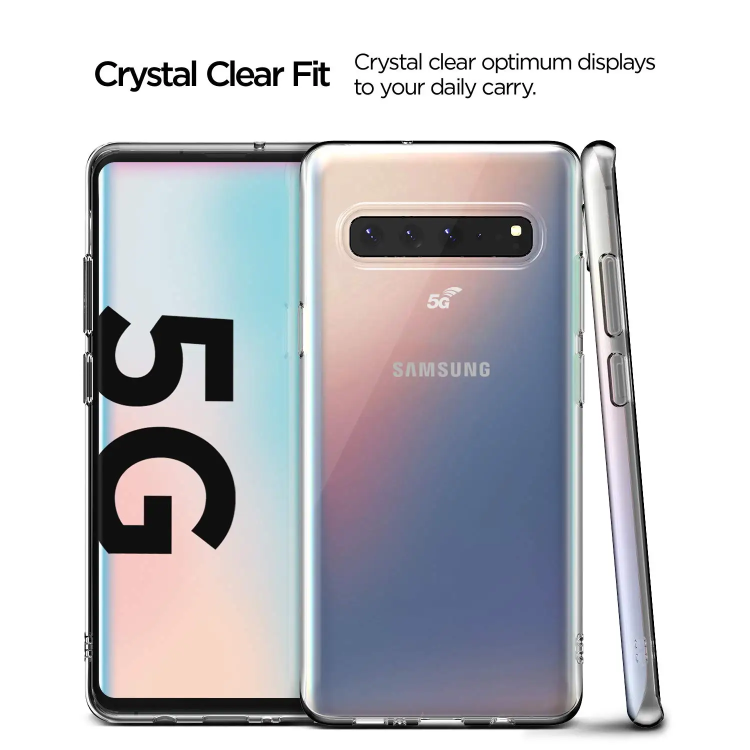 Detalle del material TPU suave de la funda