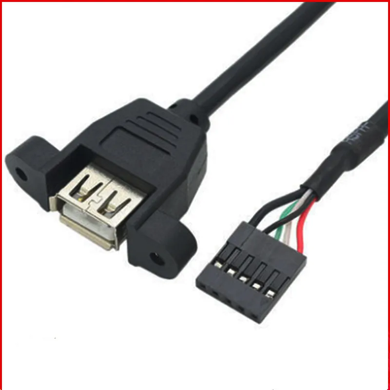 Cable instalado en un panel