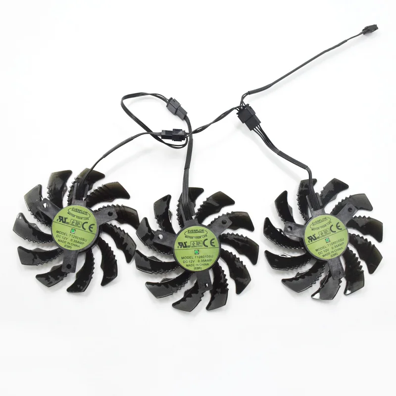 Ventilador AORUS 75mm PLD08010S12H para GTX 1060 a 1080 Ti