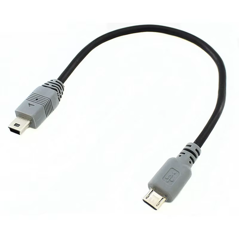 Cable USB OTG conectando smartphone a disco duro externo