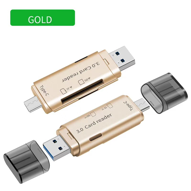 UTHAI SF188 Lector de Tarjetas USB-C SD/TF 3.0 Doble Conector - imagen 4