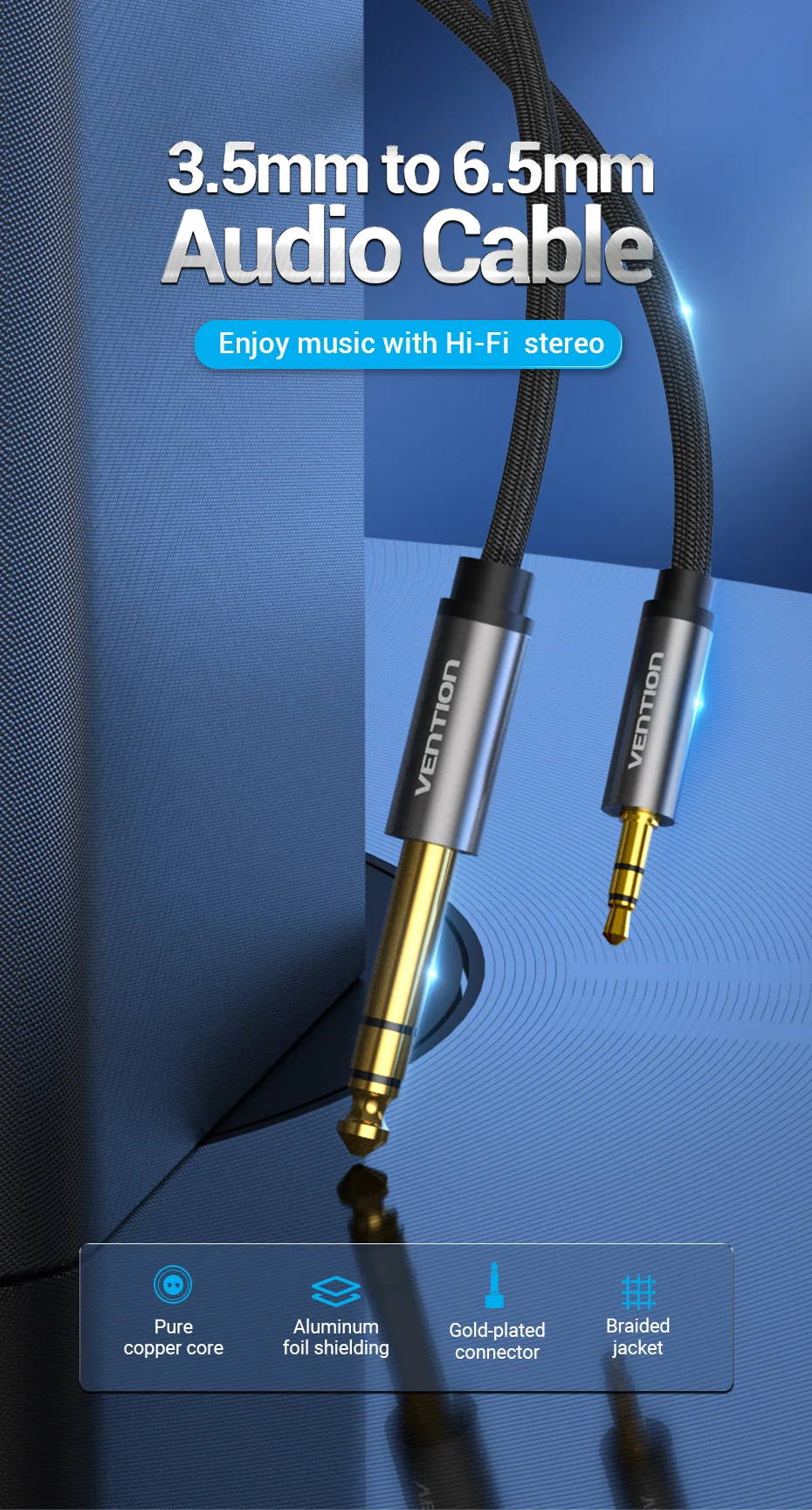 Sonido Hi‑Fi con estéreo puro