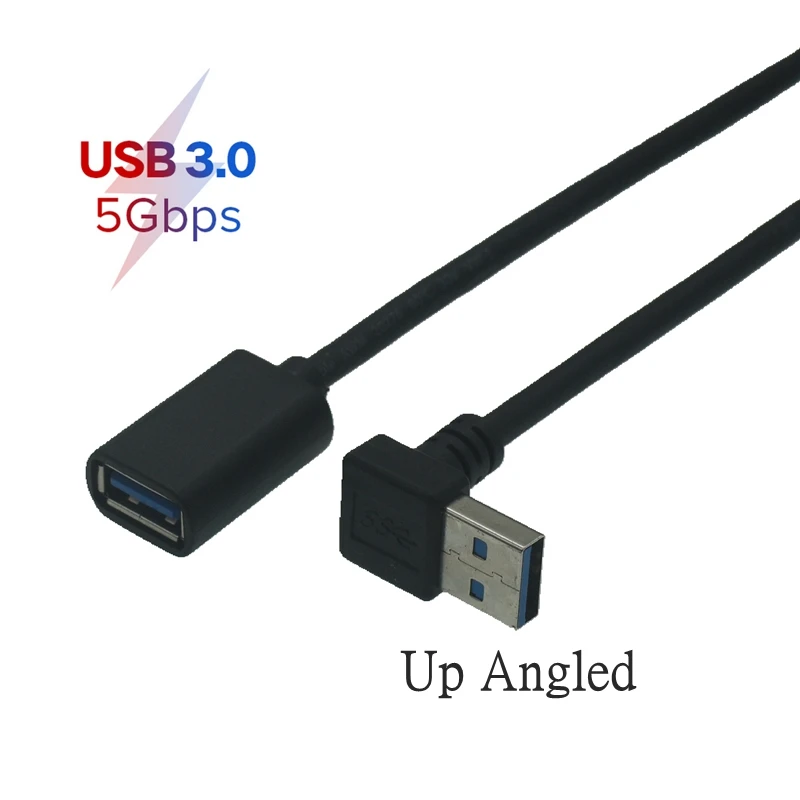 Conectores USB 3.0 macho y hembra del cable
