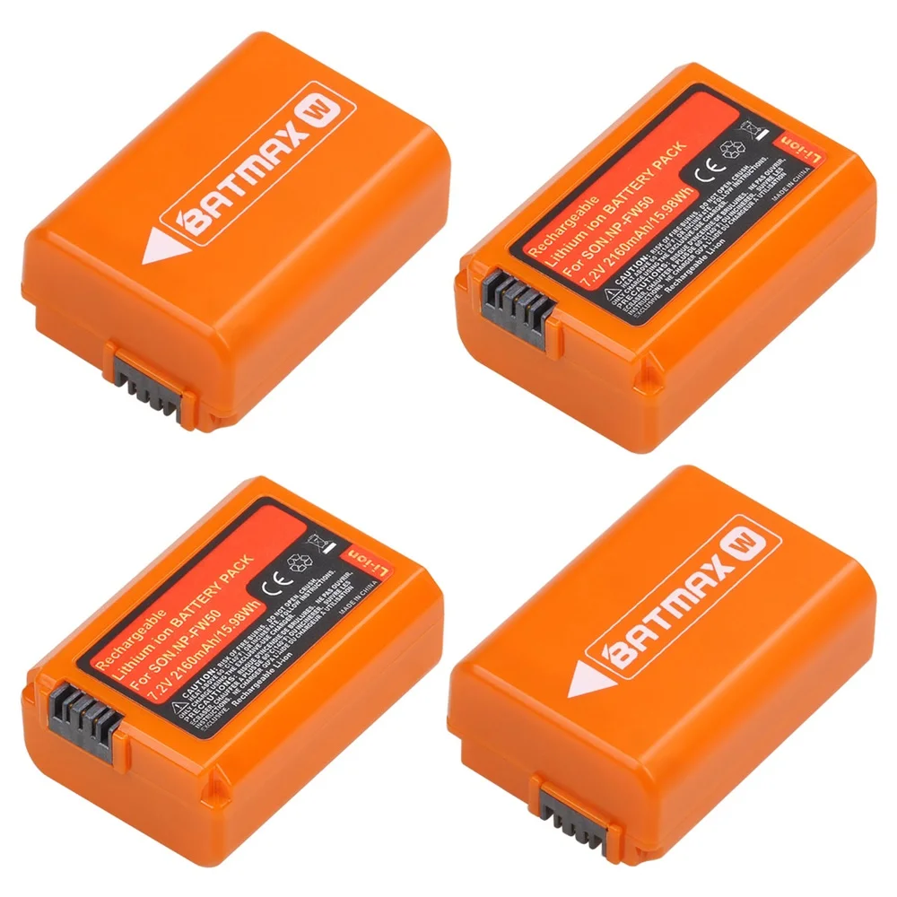 Batmax Batería NP-FW50 2160mAh para Sony a6500/a6400/a6300/a6000