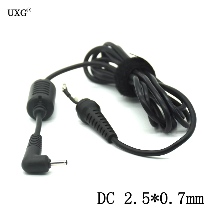 Conector DC de 2,35x0,7mm visto de cerca