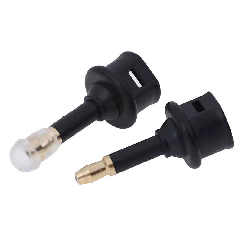 Conector Toslink en ángulo recto