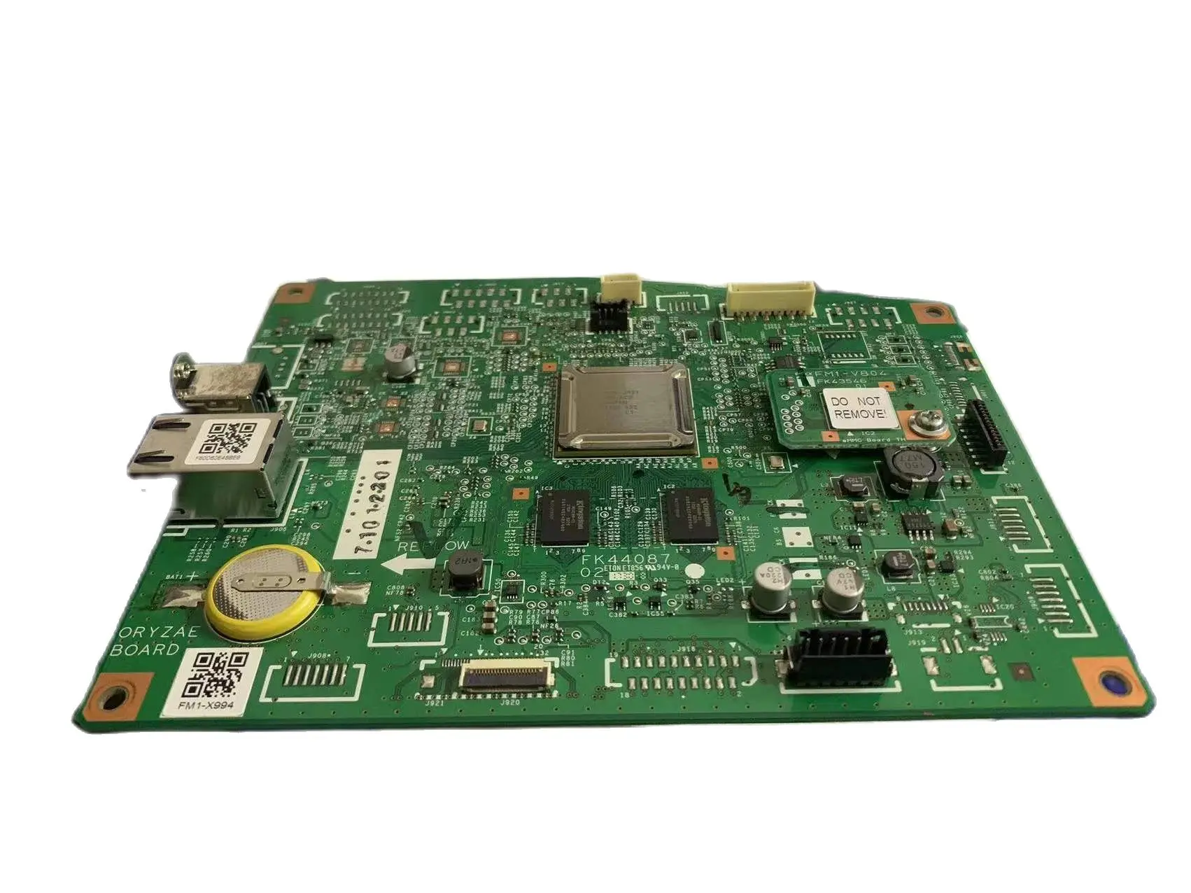 Detalle de los conectores de la placa
