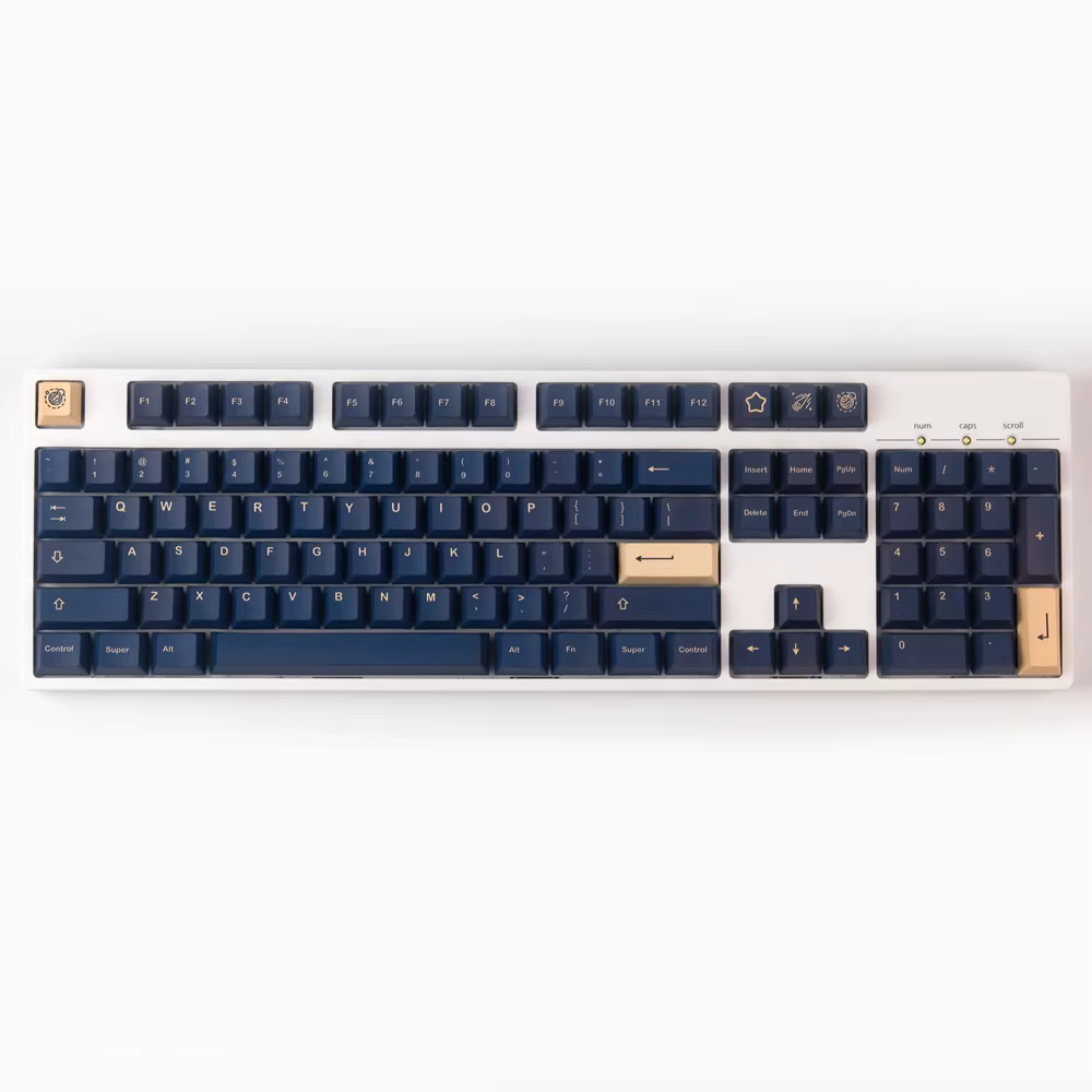 Teclas PBT Stargaze vista frontal