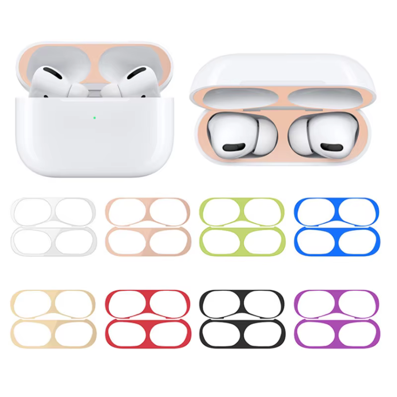 Protector de polvo pegatina para AirPods Pro vista frontal