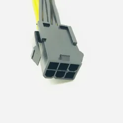 Cable divisor PCIe 6 pines a 6+2 - alimentación dual 8 pines