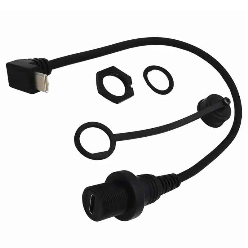 Cable USB-C IP67 impermeable vue frontal