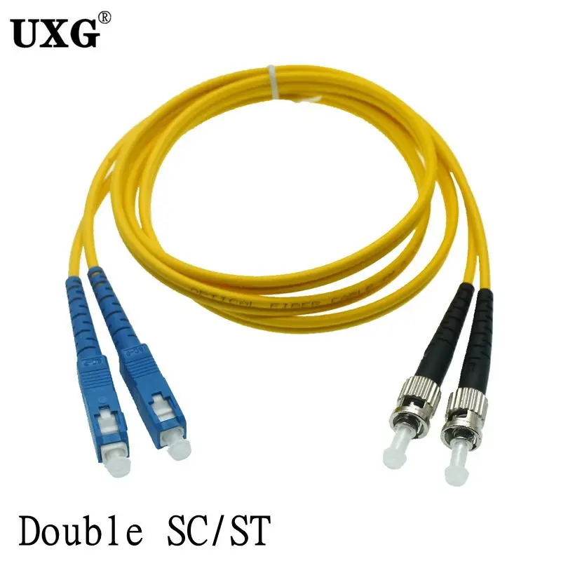 Cable de parche de fibra óptica monomodo LC a LC con conectores duplex