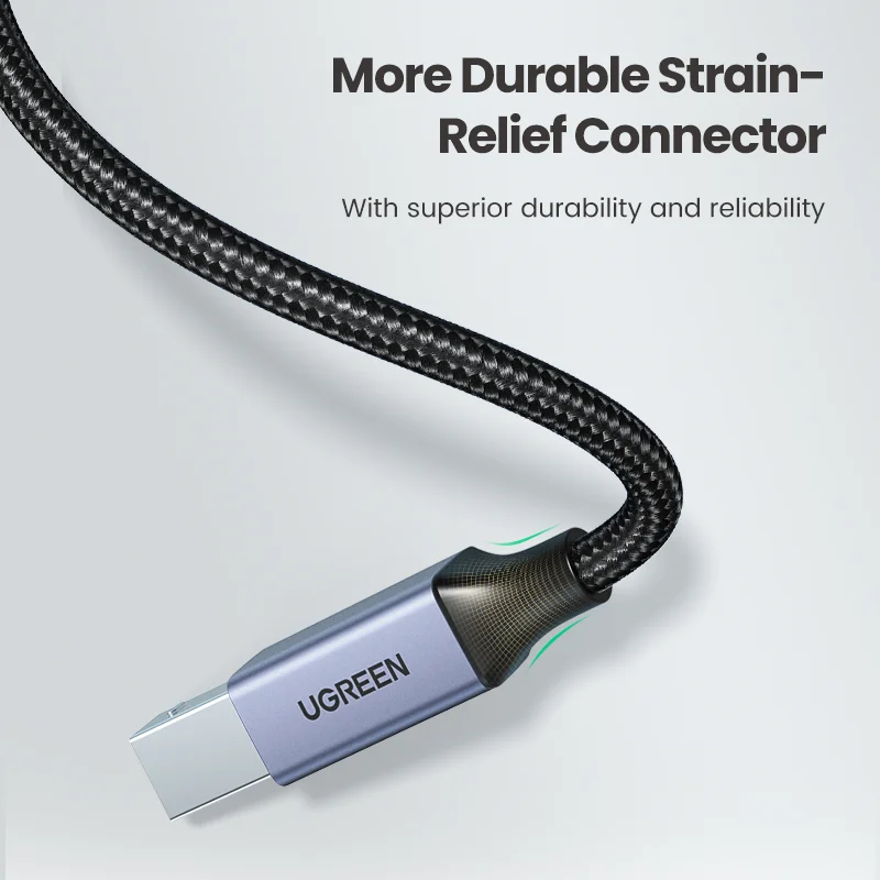 UGREEN Cable USB-B para Impresora – USB 2.0 de Alta Velocidad - imagen 5