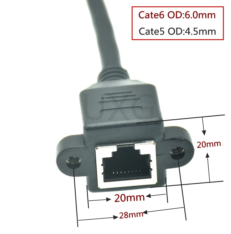 Cable Ethernet Cat 6e RJ45 Macho-Hembra para Panel de Parcheo - imagen 3