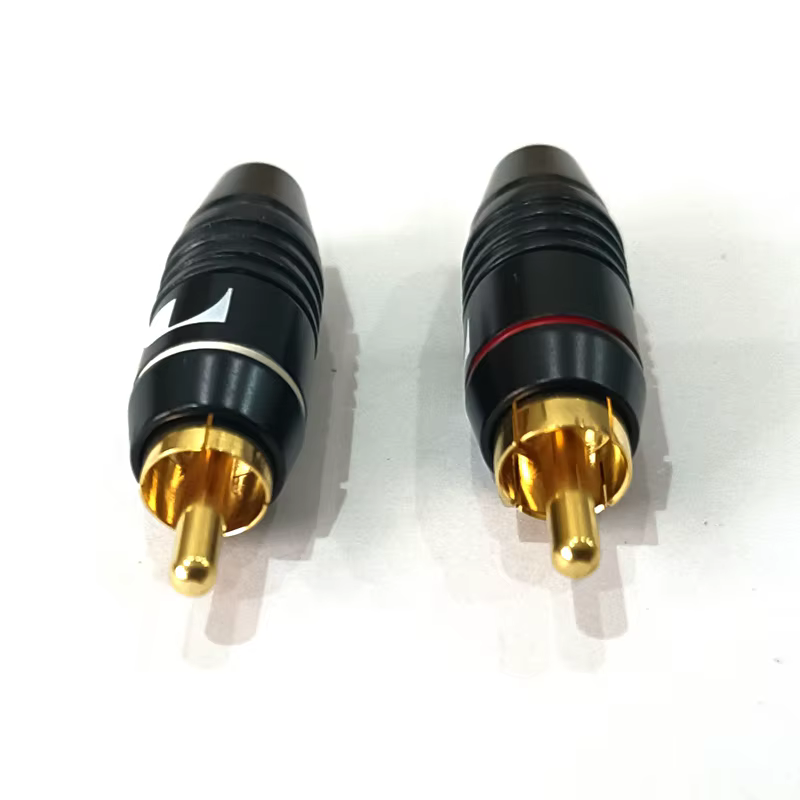 Ejemplo de conexión RCA terminada