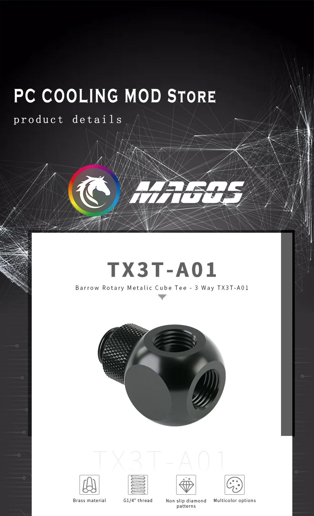 Detalle del mecanismo giratorio