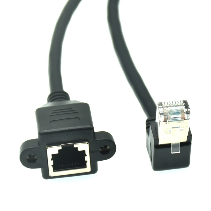 Cable Ethernet ángulo recto para panel