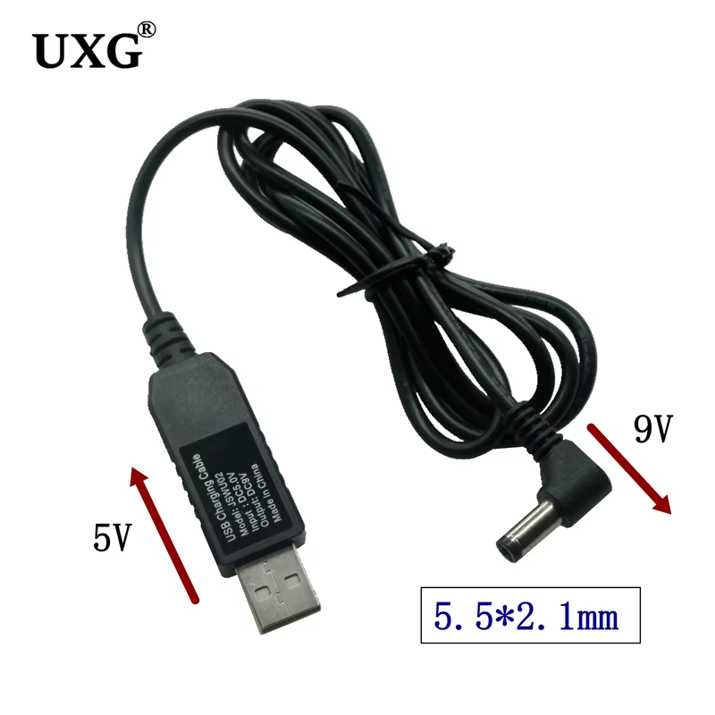 Cable Adaptador USB a DC con Elevador de Tensión de 90 Grados - imagen 4