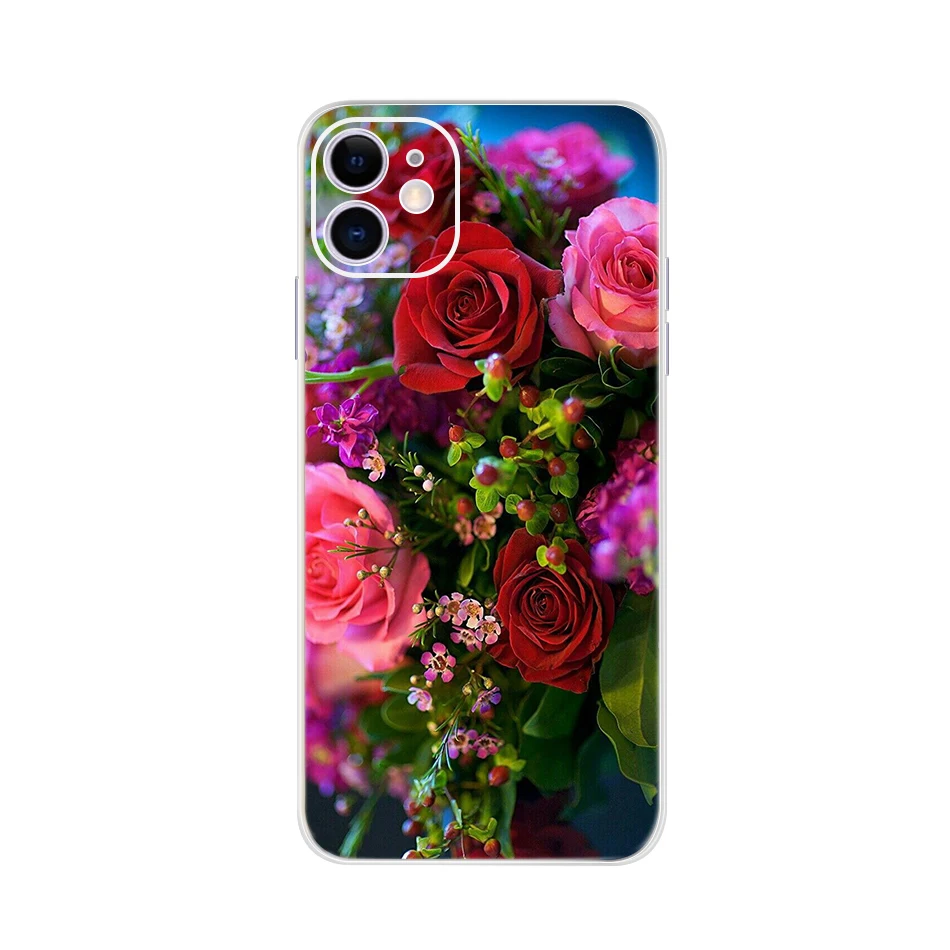 Funda de silicona TPU estilo pintor para iPhone 11 con acabado suave