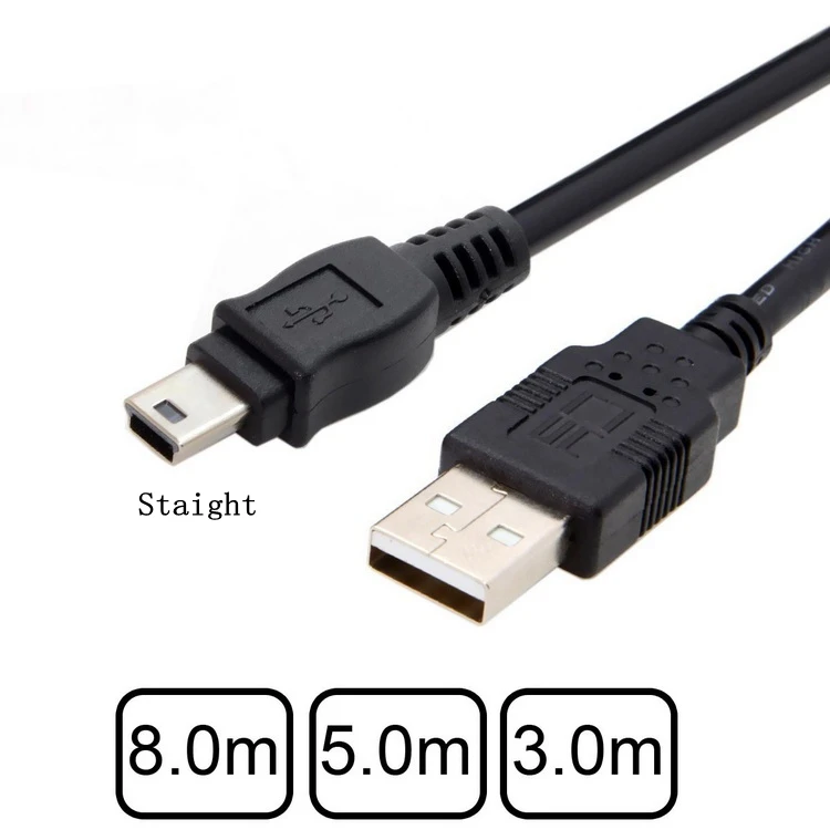 Cable USB A Mini B angular – Carga y sincronización - imagen 2