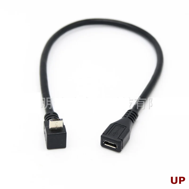 Adaptador Micro USB Hembra 90° Izquierdo/Derecho – Conector Angular - imagen 2