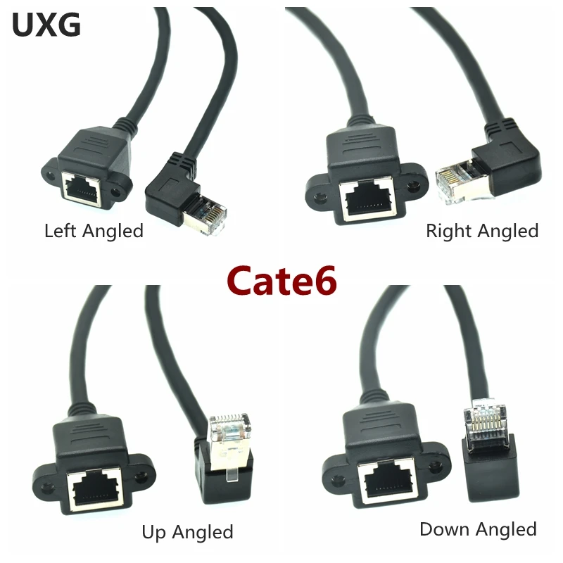 Cable Ethernet Cat 6e RJ45 Macho-Hembra para Panel de Parcheo