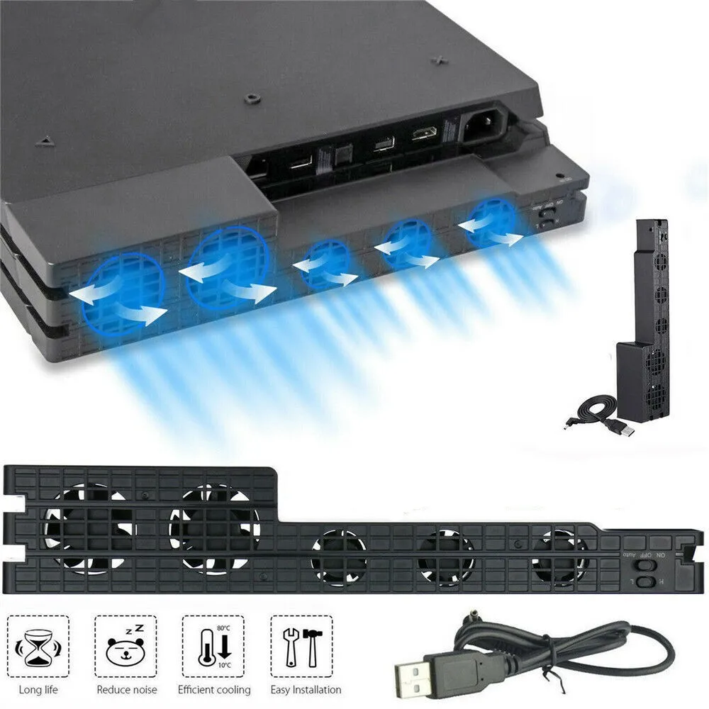 Ventilador turbo para PS4 Pro con modos de control