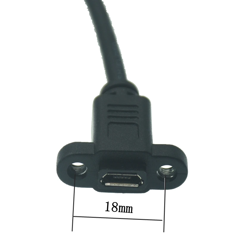 Detalle del conector hembra USB B
