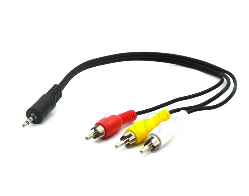 Detalle de conectores RCA del adaptador