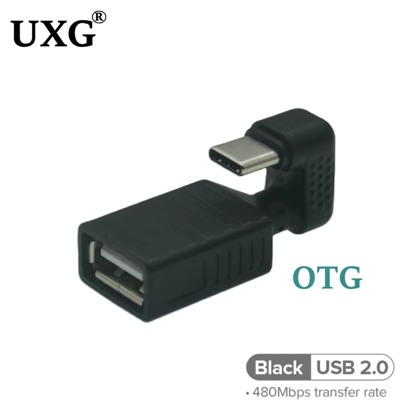 Detalle del conector USB macho del adaptador