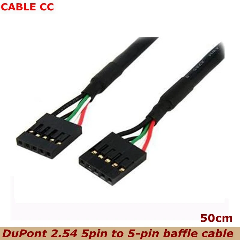 Cable Conector PCB 5 Pines Hembra a Hembra DuPont 2,54 mm